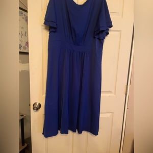 Blue Shein knee length dress